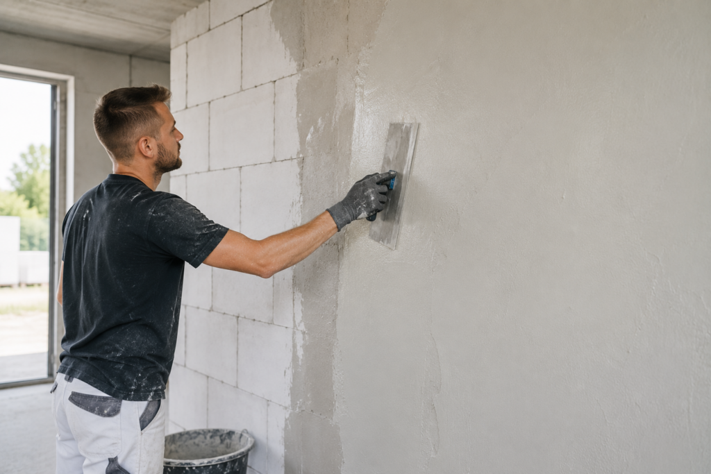 Minder stucwerk begint bij een strakker geplaatste wand